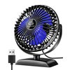 USB Desk Fan, Mini Fan but Powerful, Portable USB Fan with 3 Speeds, Quiet Table Personal Fan, 360°Rotate Coolness, Small Table Fan for Home,Office, Bedroom, Desktop,Travel, USB Powered, Black