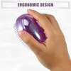 VOCOSTE Hair Brush, Travel Portable Hair Brush, Detangling Hair Brush, Mini Egg Shape Massage Hair Brush for Women, Purple