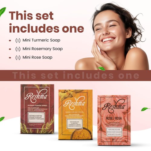 Jetsetter's Soap Trio: Travel-sized Bar Soap | For All Skin Types & Dull Skin | Gentle Soap | TSA Approved | Removes Make Up | For Daily Use - Cruelty Free