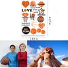 300PCS Basketball Motivational Tattoos Temporary for Kids - Basketball Baby Shower/Birthday Party Supplies Sports Party Goodie Bag Stuffers Favors Prize(24 Sheets)