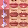 bayfree Long Lasting Liquid Lipstick with Clear Lip Gloss Set, High Pigment and Shine Lip Stain, Waterproof, Kiss-Proof, Up to 24H Wear, 0.15 Fl oz (Nude Rose Gold)
