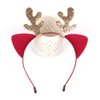 LSHDXD Christmas Headband Hair Hoop, Elk Antlers Cat Ear Glitter Hair bands Hair Accessories Headdress for Christmas Decorations Party Supplies.