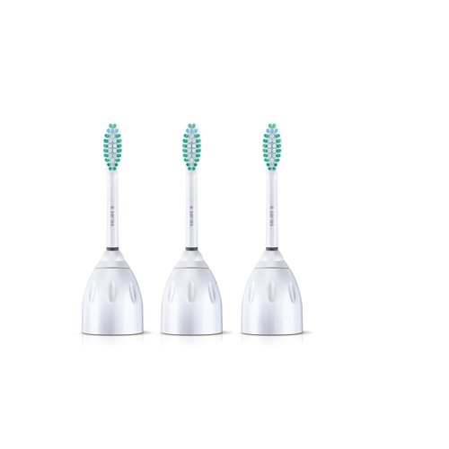 Philips Sonicare Genuine E-Series Replacement Toothbrush Heads, 3 Brush Heads, White, HX7023/64