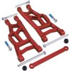 Hobbypark Front & Rear Aluminum Suspension Arms w/Tie Bar Replacement of 3655X 3631 for Traxxas Stampede VXL 2WD 1/10 Upgrade Parts (Red)