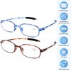 AQWANO Blue Light Blocking Computer Reading Glasses, TR90 Flexible Unbreakable Frame Lightweight UV Protection Readers for Women Men +2.0