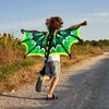 Creatoy Dragon-Wings-Costume Kids with tail and dragon masks Toddler Halloween Dress Up Costume for Boys Girls Dinosaur Dragon Party Decorations Birthday Supplies Dragon Toys Gifts