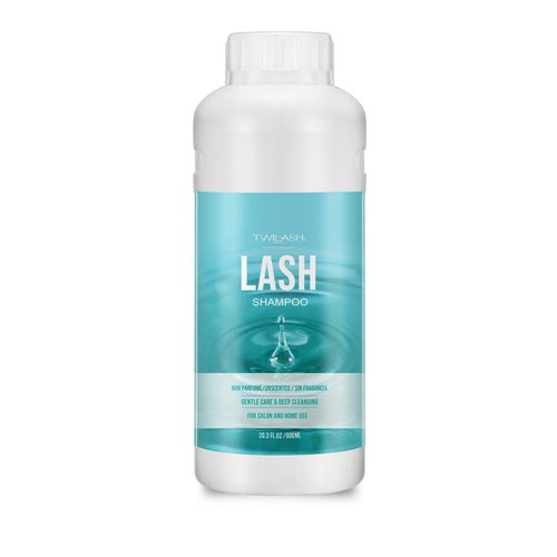 600ml Lash Shampoo Bulk, Eyelash Extensions Cleanser for Extensions, Safe Makeup Remover, Non-irritating or Burning Formula Eyelid Foaming Cleanser Best for Professional Salon and Home Use (Unscented)