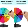 Airpark Prize Wheel Dry Erase 8 Inch Spinning Wheel for Prizes All Metal Tabletop Roulette Wheel of Fortune for Party Birthday Wedding Housewarming Christmas New Year Graduation and Carnival Games