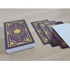 Metaphoracle Create Your Own Oracle Cards - DIY Blank Tarot Cards - Deck of 80 Blank Oracle Cards with Celestial Gold Foil Design - Standard Tarot Card Size 4.75 inches x 2.75 inches (Purple)
