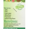 MacroLife Naturals Macro Greens Powder 38 Superfood Probiotic Antioxidant Enzyme & Herbal Supplement Immunity Energy Cleanse - Non-GMO Vegan Gluten-Free Dairy-Free - 12 Packet Servings