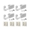 4 Pack Ear Piercing Gun Kit, SLVIEKAE Disposable Ear Piercing Gun with Silver Earring Studs Safety Ear Piercing Gun Kit Tool (3mm)