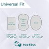 Yoofoss Waterproof Bassinet Mattress Pad Cover 2 Pack Fit for Hourglass/Oval Bassinet Mattress, Baby Bassinet Mattress Protector for Boys and Girls 32X16in White