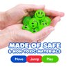 Bouncy Balls for Kids - 1" Glow in The Dark Smile Face Bouncy Balls - 24 pcs Bulk Rubber Balls - Vending Machine Toys - Party Favors Goody Bag Stuffers Classroom Prizes