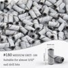 BQAN Sanding Bands for Nail Drills, 100pcs Small Bands 180 Fine Grit Nail File Sanding Bands with mini 3.1mm Mandrel Drill Bits for Acrylic Nails Gel Manicure (White)