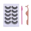 Akara 5 Pairs Wispy Lashes, Faux Mink Lashes Natural Look, Fluffy Volume Soft False Eyelashes,100% Handmade 3D Lashes Kit Cat Eye Lashes