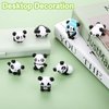 cobee Panda Figures Cake Toppers, 8 Pcs Miniature Cake Decorations Panda, Birthday Party Supplies Panda Cake Toppers Decor