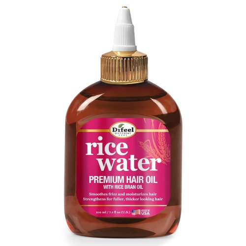 Difeel Rice Water Premium Hair Oil 7.1 oz. - Strengthening Rice Water Moisturizer for Hair