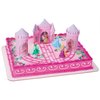 DecoSet® Disney Princess Happily Ever After Birthday Cake Topper, 6-Piece Cake Decorations, Includes Castle with Moveable Turrets, Cinderella, Ariel and Rapunzel Figurines