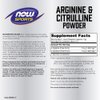 NOW Foods Sports Nutrition, Arginine & Citrulline Powder, 1:1 Ratio, Amino Acid, 12-Ounce