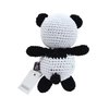 Dog Teeth Cleaning Cotton Crochet Squeaky Dog Toy for Small Dog - Panda