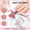 MIZHSE Nail Polish Set: Regular Nail Polish 6 Classic Nude Colors Collection Milky White Nude Pink, Quick Dry Nail Lacquer Finger Nail Strengthener Manicure DIY Nail Art Salon, Ideal Gift for Women