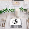 100Pcs Music Note Napkins Music Napkins Music Notes Party Supplies Disposable Music Party Napkins Musical Note Cocktail Luncheon Dinner Napkin for Music Themed Karaoke Music Birthday Party Decorations