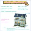 Roroom DIY Miniature and Furniture Dollhouse Kit,Mini 3D Wooden Doll House Craft Model with LED,Creative Room Idea for Valentine's Day Birthday Gift (Warm House-D005)