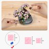 ZIYOSTAR Mini Bricks Cherry Blossoms Plant Building Kit,Bonsai DIY Simulating Plant Ecology Collection Building Toy,Bouquet Set Gifts for Adults, Children