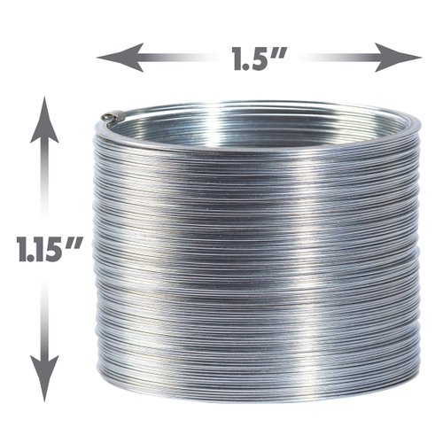 Slinky Jr. The Original Walking Spring Toy, 1-Pack Small Metal Slinkys, Great for Party Favors and Gift Bag Toys, by Just Play