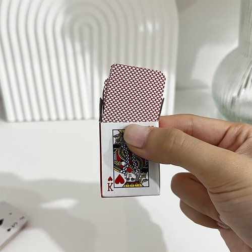 ZLX Playing Cards,Pack of 10 Decks,Mini Cards,Poker Cards,Miniature 1.7 Inch Card Set,Small Casino Game Cards for Kids and Adults,Great Novelty Gift,Party Favor for Boys and Girls