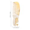 2pcs Buffalo Ox Horn Comb Handmade Engraving Anti- Static Detangling Hair Massage Horn Comb for Men Women (Random Color)