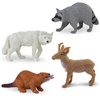 Safari Ltd. North American Wildlife Bulk Bag - Set of Miniature Wildlife Toy Figures - 48 Piece Play Toys for Boys, Girls & Kids Age 3+