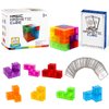 DASDAX Magnetic Building Blocks Magic Magnetic 3D Puzzle Cubes, Set of 7 Multi Shapes Magnetic Blocks with 54 Guide Cards, Intelligence Developing and Stress Relief Fidget Toys