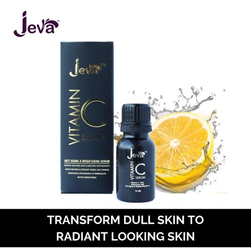 Jeva Vitamin C Serum with Hyaluronic Acid for Anti Aging and Brightening