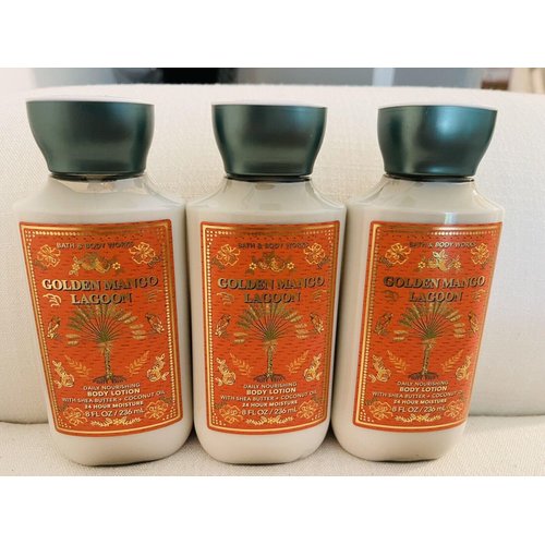 3 Golden Mango Lagoon Daily Nourishing Bath Body Lotion 8 oz