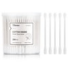 Cotton Swabs, tifanso 200 Count Natural Double Tipped Cotton Bubs, Cruelty-Free Cotton Swabs, Chlorine-Free Hypoallergenic (White)