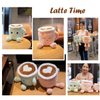 Yoholto Latte Plush Pillow, 7.8 Inch Coffee Cup Plush Doll Toy, Coffee Food Stuffed Plush, Christmas Birthday Gift for Kids Adults Boys Girls (Green)