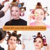 MEDOCA Hot Roller Clips -10PCS Hair Roller Clips - Hair Curler Claw Clip - Replacement Roller Clips for Women Girls Hair Section Styling - Brown