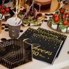 durony 60 Pieces Cheers to 60 Years Paper Napkins Black Gold Foil 3-Ply Party Napkins Folded 5 x 5 Inch Cocktail Napkins for 60th Anniversary Birthday Retirement Party Supplies Decorations