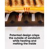 Revolution Toastie Press – Quesadilla, Grilled Cheese & Panini Press Sandwich Maker That Fits All Toasters – Place in Your Toaster to Conveniently Toast Sandwiches, Bread, Tortillas, Waffles & Bagels
