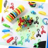 Skylety 72 Pcs Video Game Party Favor Set, Rubber Bracelets Stamps Video Game Acrylic Lobster Keychain Gamer Birthday Party Favors Supplies, Gift Bag Stuffer for Kids