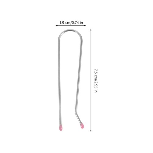 VILLCASE 20pcs Hot Curler Clips, Electric Curling Roller Clips Replacement U-shaped Hair Curler Clips Curlers Rollers Metal Clips Tool Fits Hot Rollers Curlers 1.9cm