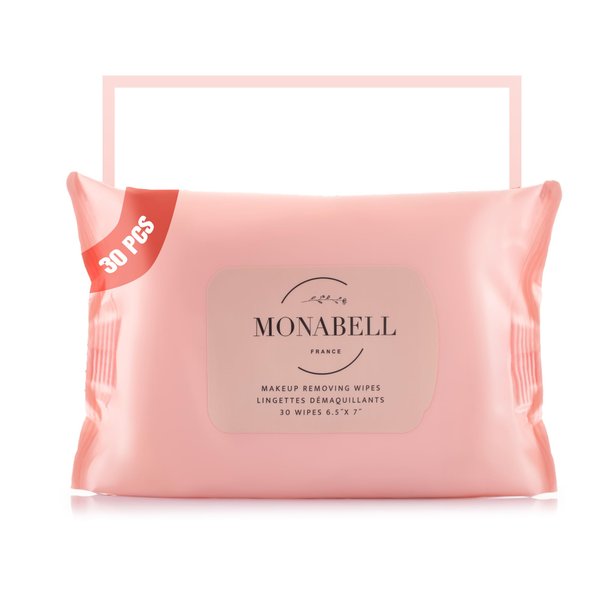 Makeup Removing Wipes - Gentle Facial Cleansing Wipes | Effective & Convenient Beauty Essential for Daily Skin care | Makeup Remover | Pack of 30