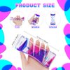 OSDUE 6 Pcs Liquid Motion Bubbler Timer, Oil Hourglass Liquid Sensory Calming Toy, Office Desk Toys Novelty Toys Fidget Toys for Kids and Adults Stress Relief and Anxiety Fidget Water Timers