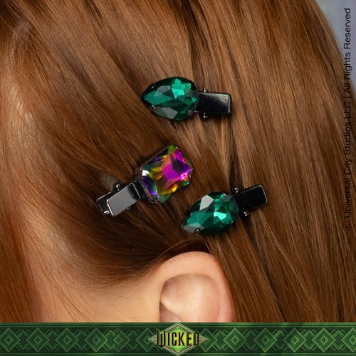 Wicked Elphaba Scrunchie & Hair Clip set - hair clips - hair accessories - hair accessories for girls - gifts for her - Scunci by Conair - 7PK