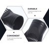 DOITOOL 2PCS Blower Dryer Comb Attachment, Universal Hair Dryer Nozzle Combs, Portable Hairdressing Wind Blow Cover Comb Attachment Nozzle Straightening Hair Dryers and Accessories, Black
