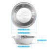 MontoPack Disposable 5 Inch Round Aluminum Foil Pie/Tart Pan, 50 Pack, Oven Safe, Stack & Store, Freeze & Reheat