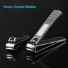 FVION Nail Clippers Set, Nail Clipper Stainless Steel Fingernail & Toenail with Nail File for Thick Nails Nail Cutters for Men Women with Gift Box