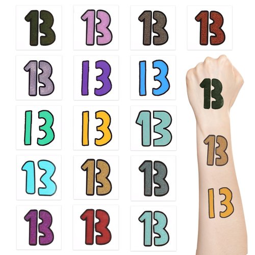 32pcs Number 13 Hand Tattoo, Temporary Tattoos Stickers 13 Tattoos Stickers Concert Accessories for Concert Rave Accessories Girl Women Fans