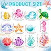 Colarr 54 Pieces Ocean Sea Party Hanging Decorations Ocean Party Hanging Swirls Ocean Animals Themed Party Supplies ocean sea Birthday Party Ceiling Decor Sea Animals Turtle Baby Shower Decor